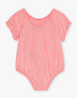 Baby girl 1-piece striped swimsuit CIVENUS / 22E4BFO3MAID311
