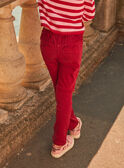 Raspberry skinny jeans GOMASETTE / 23H2PFD1PAN501