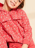 Red jogging top with flower print FRIFLETTE / 23E2PFJ1JGHF507