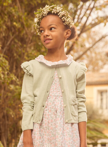 Light green CARDIGAN Light green CARDIGAN MRECARETTE / 25E2PFL2CAR602