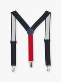 Navy blue elastic straps in synthetic leather GLYTELAGE / 23H4PGN1BRE070