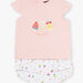 Baby girl beach outfit with fruit print T-shirt and panties
