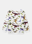 Off-white sweatshirt with a dinosaur motif KIPULAGE / 24E3PGC1SWE632