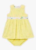 Reversible dress and bloomer set in yellow and lilac LAALYSE / 24H1BFI1ROB116