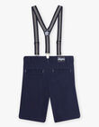 Navy blue shorts with straps child boy CYABERAGE / 22E3PG18BER070
