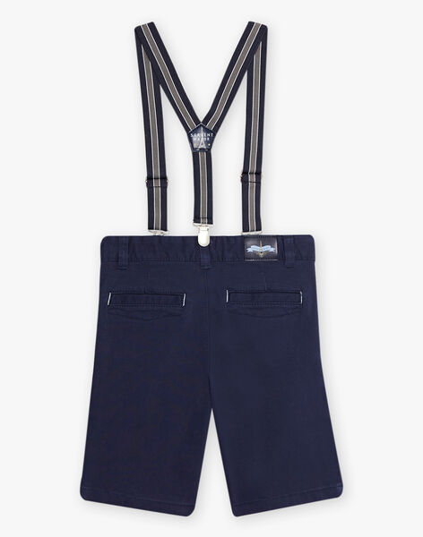 Navy blue shorts with straps child boy CYABERAGE / 22E3PG18BER070