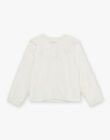 Off white poplin jacket with fancy embroidery FREVETETTE / 23E2PFI1VES005