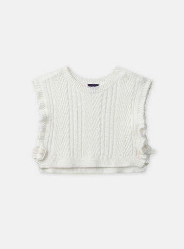 Off white CARDIGAN WHITHOUT SLEEVES NAEVA / 25H1BFL1CSM001