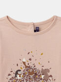 Pink TEE SHIRT LS NLEPILETTE / 25H2PFT2TMLD327