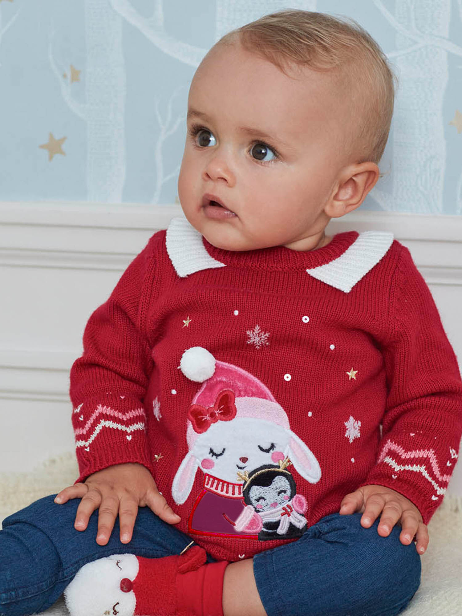 baby girl red jumper