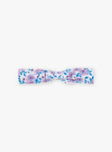 Headband printed with mauve flowers in cotton 22H4BF51BAN001