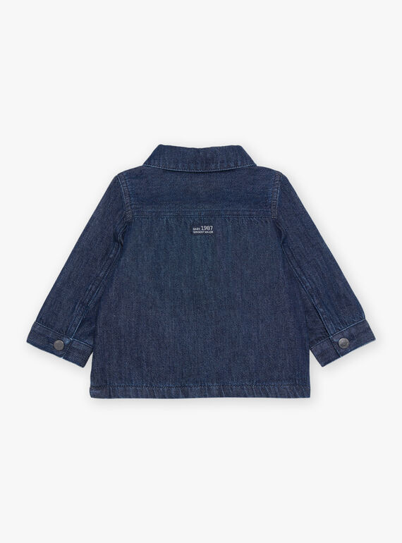 Blue denim jacket with 3D animation ears FILEON / 23E1BG52VESP269