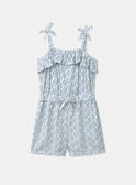Ivory Ruffled Floral Romper KLIKETTE / 24E2PFR1CBC005
