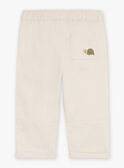 Chalk-white pants in twill GADAEL / 23H1BG81PAN632