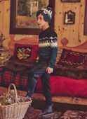 Navy PULLOVER NLULANDAGE / 25H3PGX1PUL705