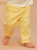 Embroidered yellow trousers KALOUNA / 24E1BFD1PANB104