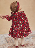Floral-print red corduroy dress GAOLLY / 23H1BFQ1ROBF506