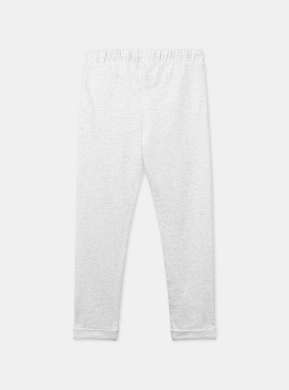 Off-white mottled sports trousers with floral details printed on the ...