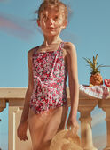 1-piece swimsuit in black with floral print FRYCRETTE / 23E4PFM4D4KD302