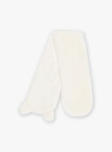 White synthetic fur scarf with teddy bear face DIOLAF / 22H4BGM3ECH001