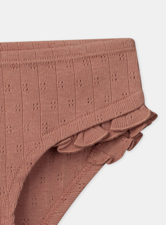 Rose wood BRIEFS / PANTY RIB NEJICETTE / 25H5PFC3SLR312