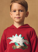 Dark red SWEAT SHIRT NMESKAGE / 25H3PGI1SWE504