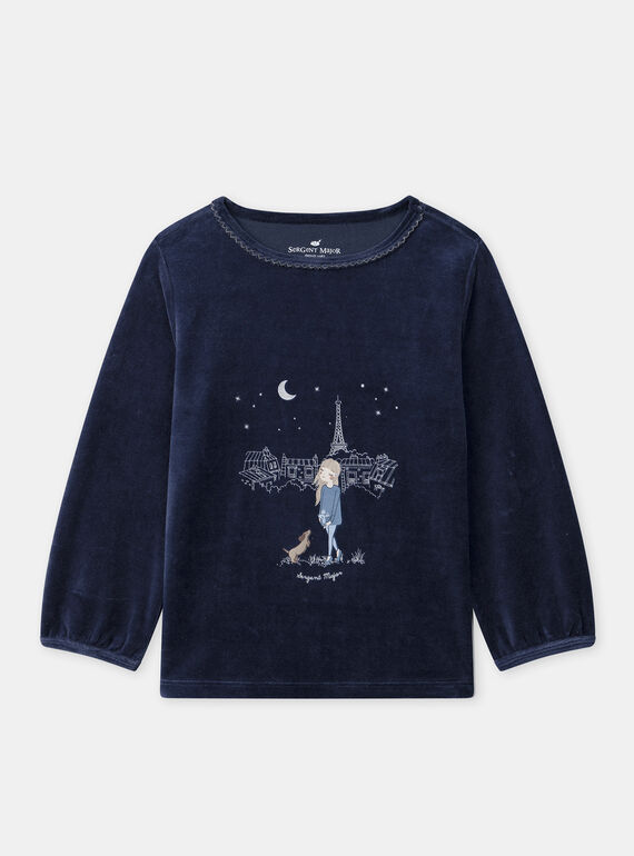 Navy PYJAMA NECILETTE / 25H5PFD2PYJ070