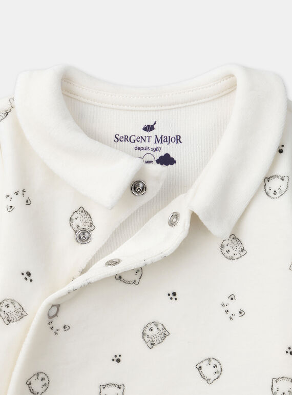 Off white BABYGROW LEANDREA / 24H5BG31GRE001