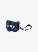 Denim shoulder bag with badges child girl BAZILETTE / 21H4PF52BESP274