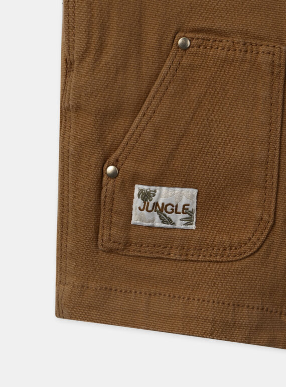 Brown SHORT DUNGAREES MAOMAR / 25E1BGO1SAC802