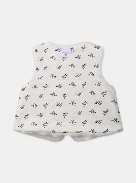 Ivory CARDIGAN WHITHOUT SLEEVES LATIFENE / 24H1BFT1CSM005