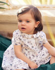Baby girl dress and boomer set ecru CANELLA / 22E1BFK1ROB001
