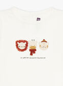 Short-sleeved ecru T-shirt GANATHAN / 23H1BGI2TML001