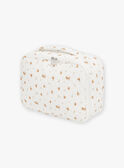 Ecru birth suitcase in fancy tubing GOBRIEN / 23H0AMB1TRN001