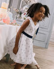 Child girl floral dress with ruffles COUJETTE / 22E2PFH1ROB001