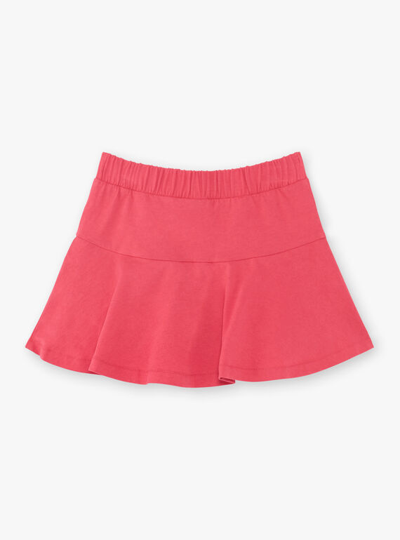Skirt fuchsia child girl ZLUCETTE1 / 21E2PFL1JUP304