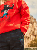 Vermilion red fleece sweatshirt GOREDAGE / 23H3PGD1SWE502