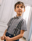 Child boy blue plaid shirt CYCEMAGE / 22E3PG12CHM070