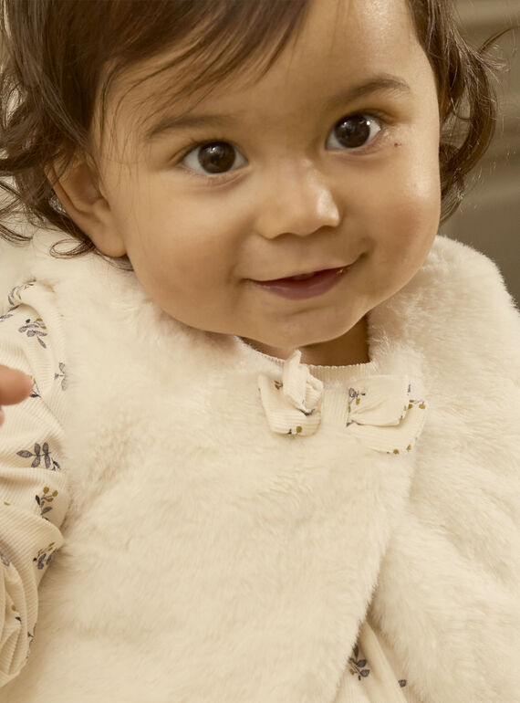 Ivory CARDIGAN WHITHOUT SLEEVES LATIFENE / 24H1BFT1CSM005