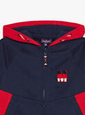 Navy embroidery hoodie M FRIBORAGE / 23E3PGJ3JGH070