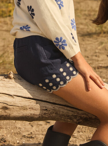 Navy SHORTS MEBRODETTE / 25E2PF81SHOC214