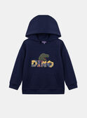 Dino navy blue hoodie KIMAGE / 24E3PGC3SWEC214