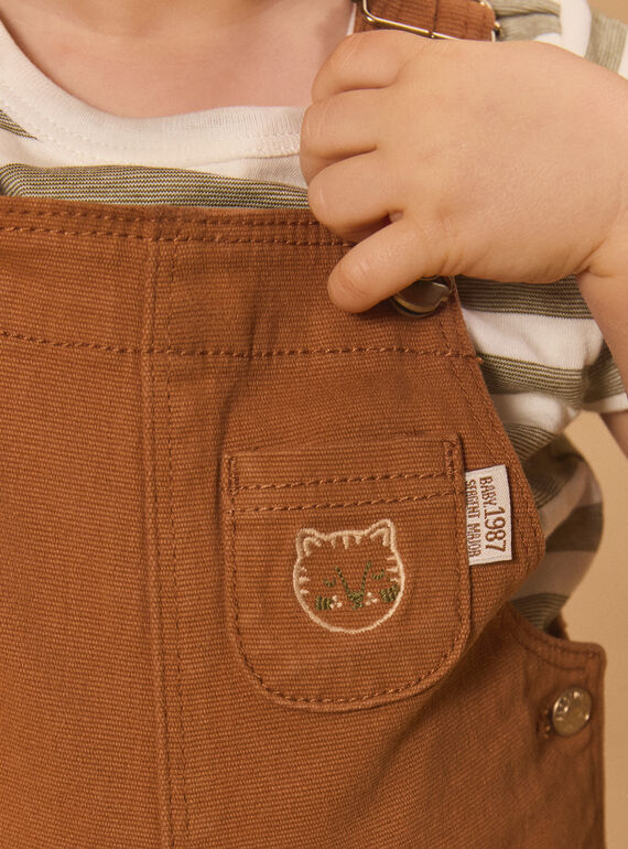 Brown SHORT DUNGAREES MAOMAR / 25E1BGO1SAC802