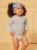 Blue and ecru bodysuit and pinafore dress set LACELIA / 24H1BFJ1ENS001