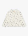 Vanilla denim jacket with floral print FAVETETTE / 23E2PF81VES632