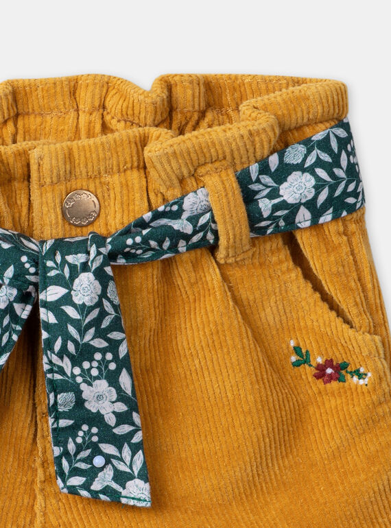 Yellow SHORTS LALULU / 24H1BFO1SHO107