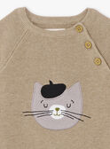 Baby boy beige sweater BADAO / 21H1BG21PULA013