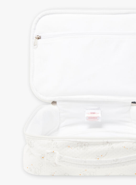 Mixed baby birth suitcase in ecru BOJASMIN / 21H0AM41VAL001