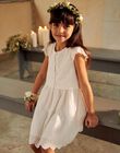 Off white fancy embroidery dress FREBROETTE / 23E2PFI3ROB005