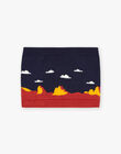 Navy landscape knit snood FRALOSAGE / 23E4PG51SNO713